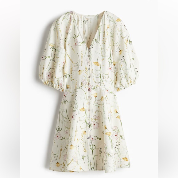 H M Dresses Hm White Floral Puff Sleeve Dress Poshmark h-m-dresses-hm-white-floral-puff-sleeve-dress-poshmark